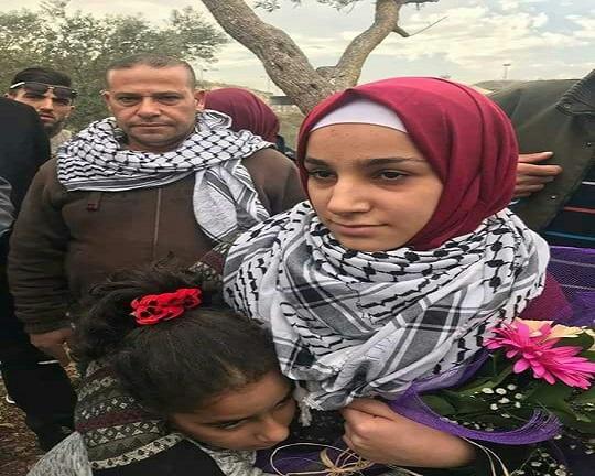 الافراج عن اصغر اسيرة في سجون الاحتلال