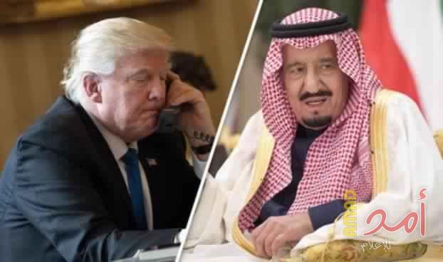 الملك سلمان يتصل هاتفيا بترامب بخصوص مكافحة الإرهاب