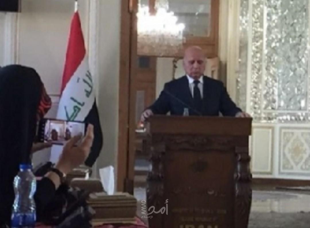وزير الخارجية العراقي مصاباً بـ"كورونا"