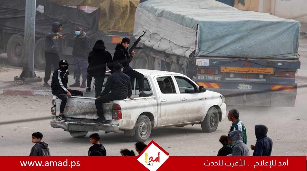 رويترز: عشائر وفصائل فلسطينية تحمي المساعدات في غزة