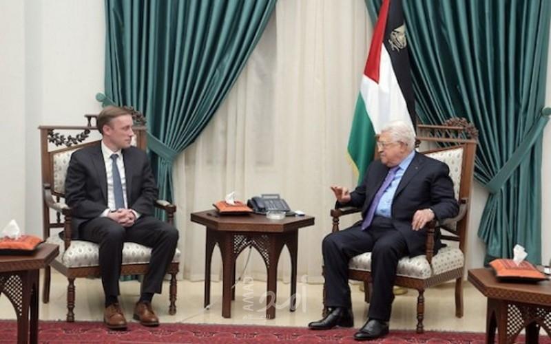 الرئيس عباس يستقبل مستشار الأمن القومي الأمريكي جيك سوليفان