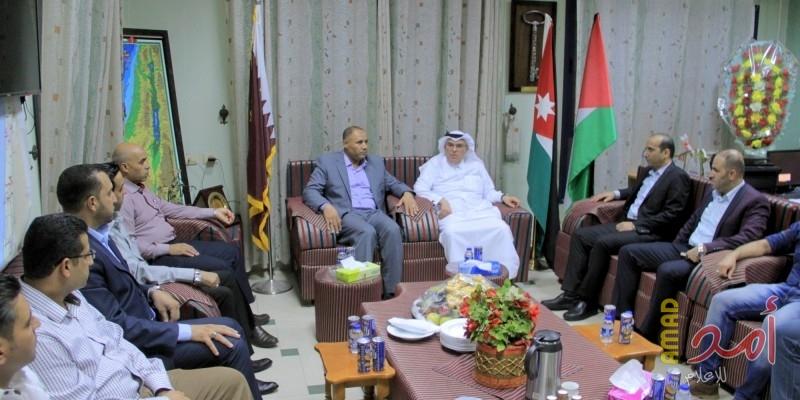بالصور.. العمادي يزور المستشفيين الأردني والمغربي بغزة