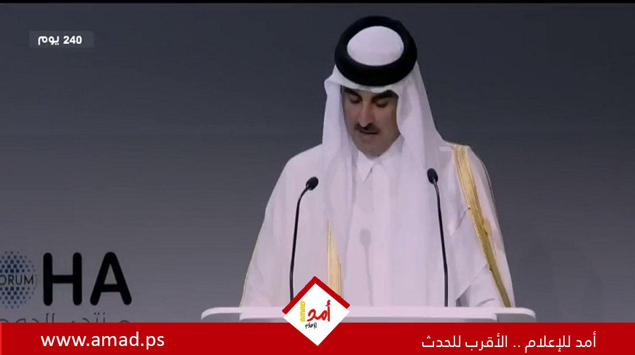 أمير قطر: العداء للسامية يستخدم على نحو خاطئ ضد كل من ينتقد سياسات إسرائيل