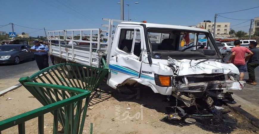 إصابات بحادث مروري جنوب قطاع غزة