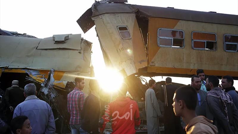 محدث.. تعازي فلسطينية في ضحايا حادث تصادم قطارين في مصر