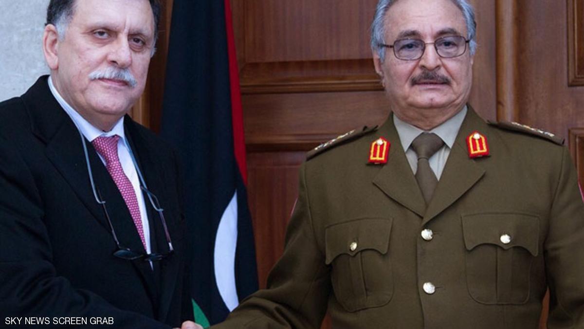 لقاء بين السراج وحفتر الثلاثاء بالقرب من باريس
