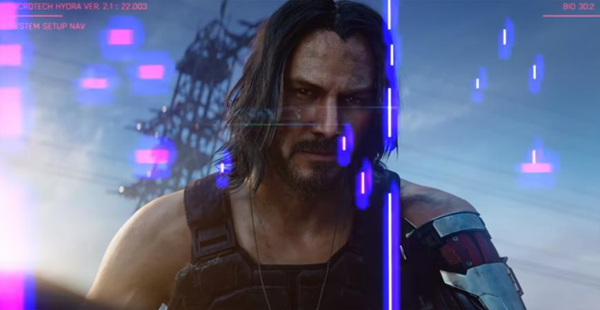 بالفيديو ..  مفاجأة: كيانو ريفز ينضم للعبة Cyberpunk 2077