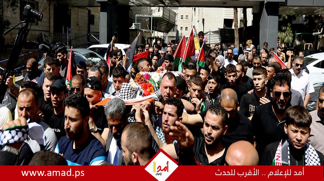تشييع جثمان الشهيد الطفل محمد التميمي في قرية النبي صالح