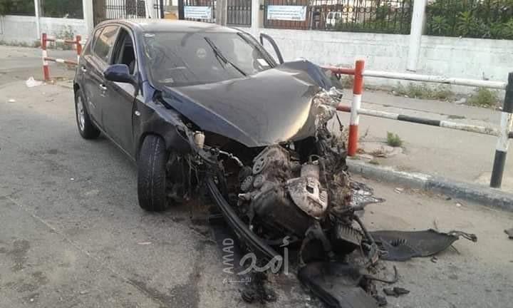 بالصور.. إصابات في حادث سير مروع وسط مدينة غزة