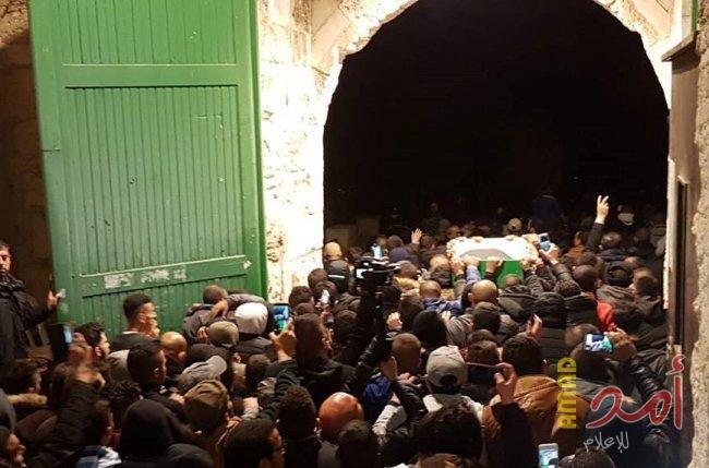 القدس: تشييع جثمان الشهيد رياض شماسنة في قطنة