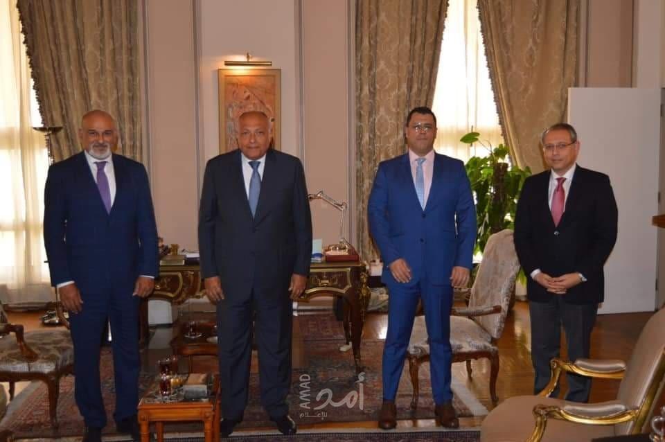 وزير الخارجية المصري يستقبل وفد المعارضة السورية لدفع مسار التسوية السياسية