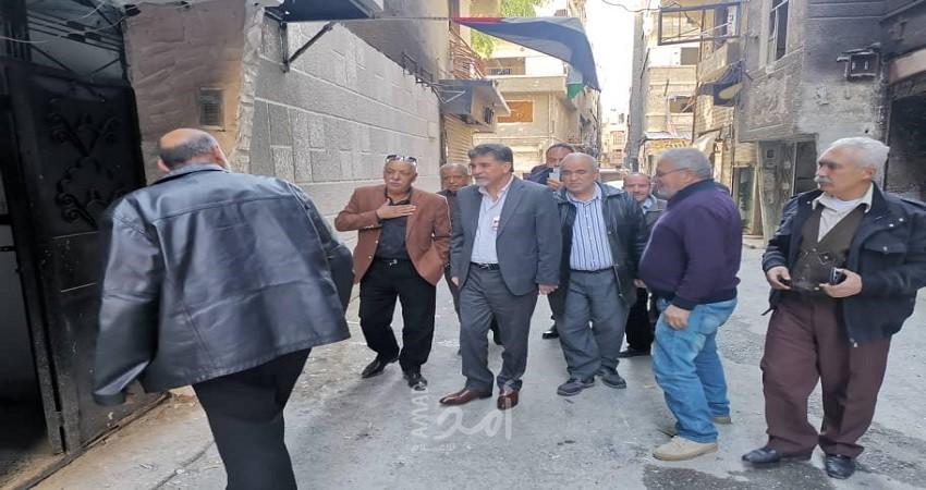سوريا: السفير عبد الهادي يتفقد مخيم اليرموك