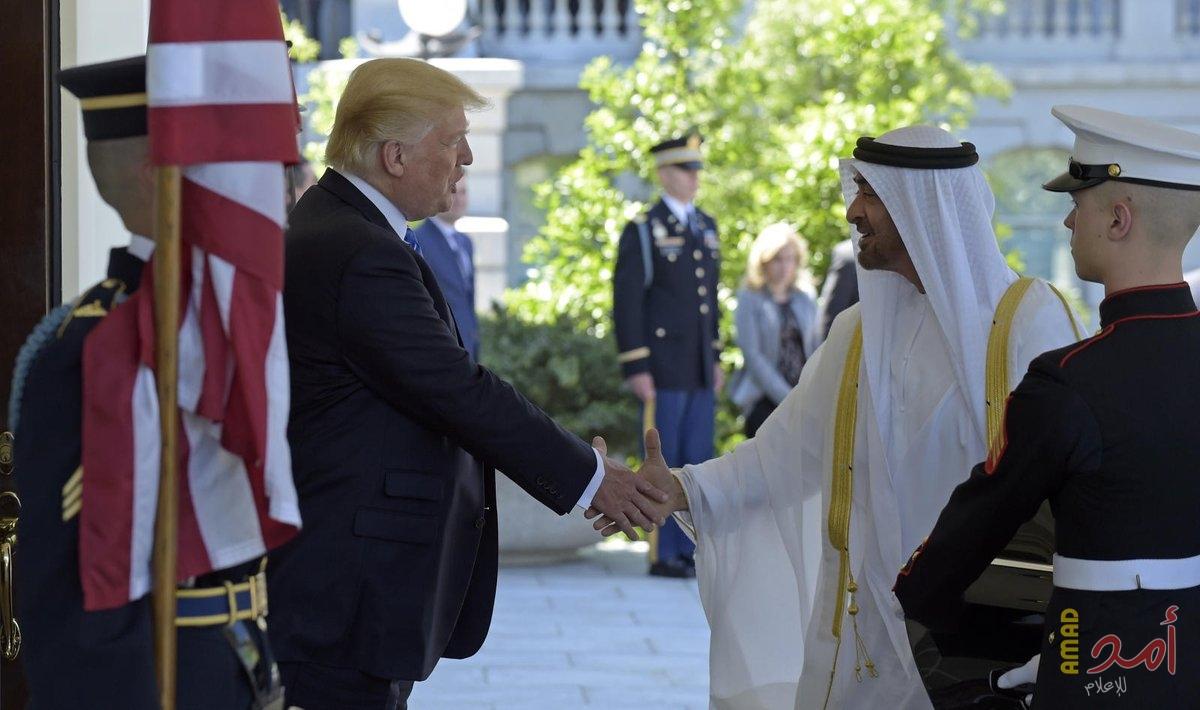 لقاءات متعاقبة لترامب مع ولي العهد السعودي وأمير قطر وولي عهد أبوظبي