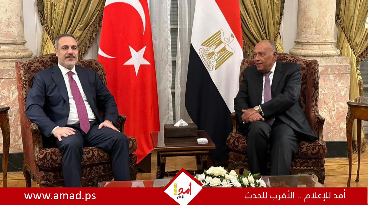 وزيرا خارجية مصر وتركيا يؤكدان على ضرورة حماية الفلسطينيين في غزة وإدخال المساعدات