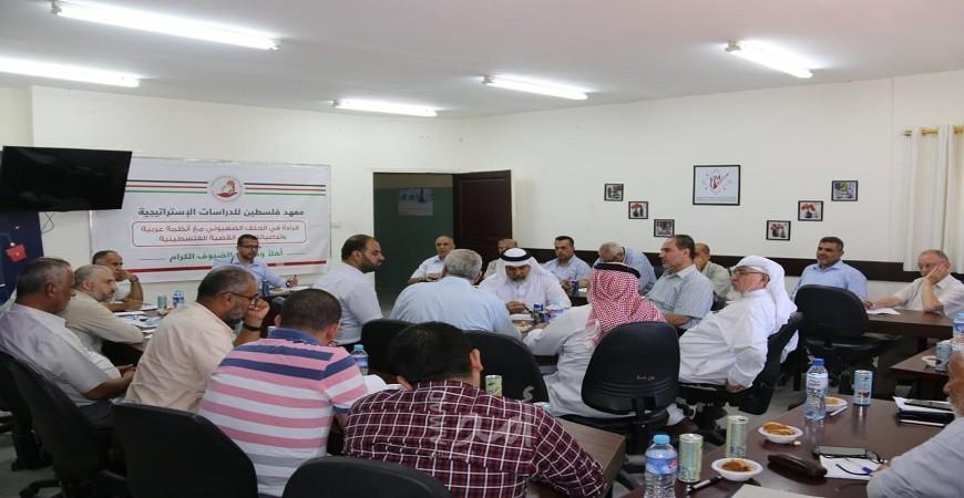 بالصور- مجتمعون فلسطينيون تطالب بصياغة خطة وطنية موحدة للتصدي للتطبيع مع إسرائيل
