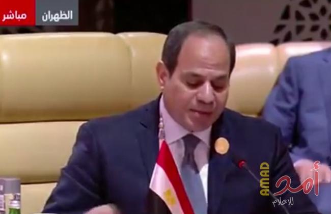 السيسي: قضية فلسطين أوشكت على الضياع بسبب قرارات غير مفعلة وصراع الأشقاء وانقسامات داخلية