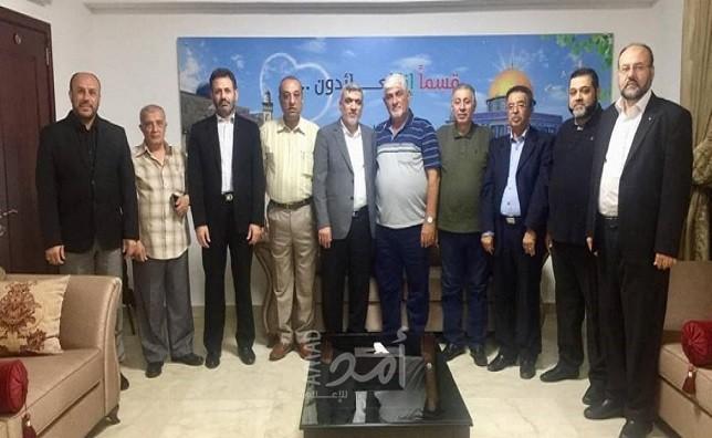 الرشق يناقش مع تحالف القوى أوضاع اللاجئين الفلسطينيين بلبنان