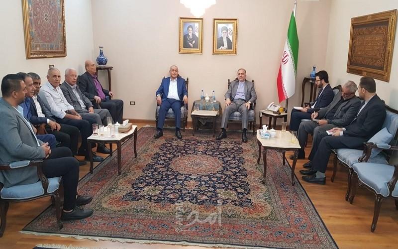 وفد قيادي من الجبهة الشعبية يُلبي دعوة من سفير إيران في دمشق د.مهدي سبحاني 