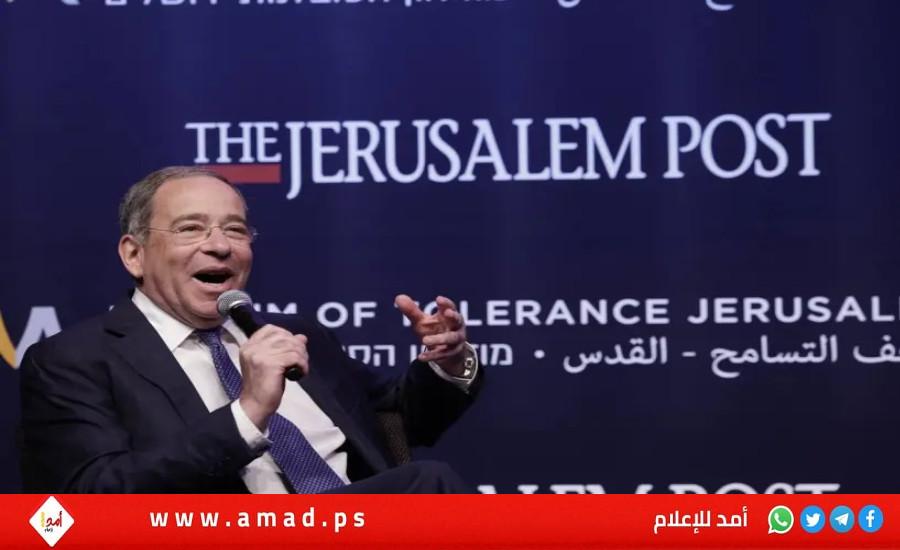 السفير الأمريكي نيدس: "حل الدولتين "سيجعل إسرائيل دولة يهودية أكثر أمنا وديمقراطية"