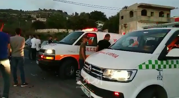 (4) إصابات بحادث سير في نابلس- فيديو