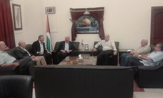 الجبهة الديمقراطية وحركة فتح تعرضان التطورات السياسية واوضاع فلسطينيي لبنان