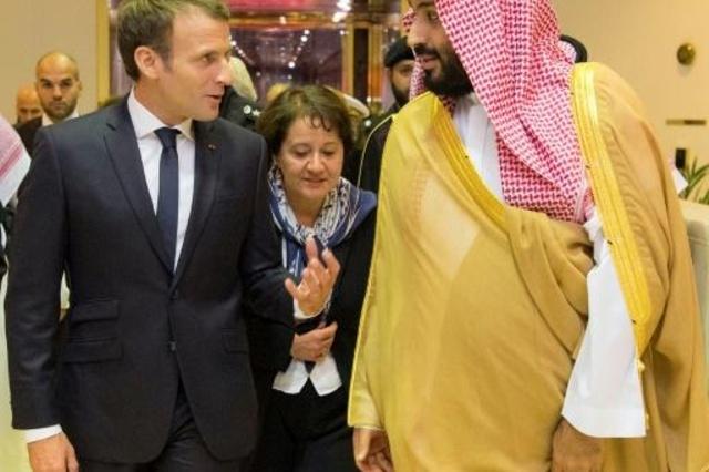 ماكرون يبحث مع ولي العهد السعودي التوتر مع ايران ومستجدات أوضاع الشرق الأوسط