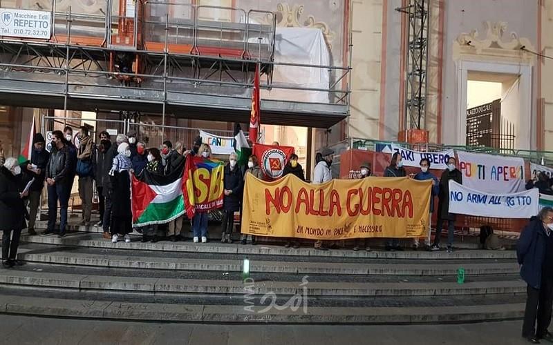 إيطاليا: تظاهرة مؤيدة للمقاومة والأسرى الفلسطينيين
