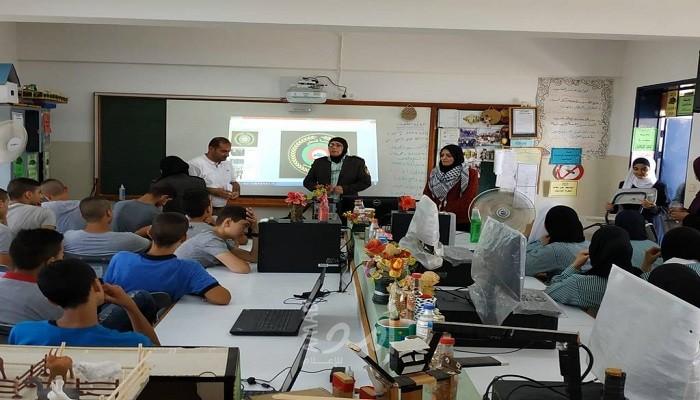 قلقيلية: لجان الشبيبة الثانوية‍ تنظم محاضرة للتعريف بالأمن الوطني