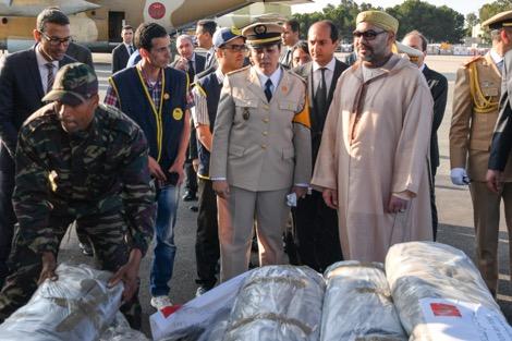 ملك المغرب يرسل مساعدات إنسانية إلى غزة ورام الله والقدس