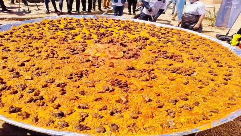 كسكسي جامبو.. ليبيا تبهر العالم بأكبر صحن
