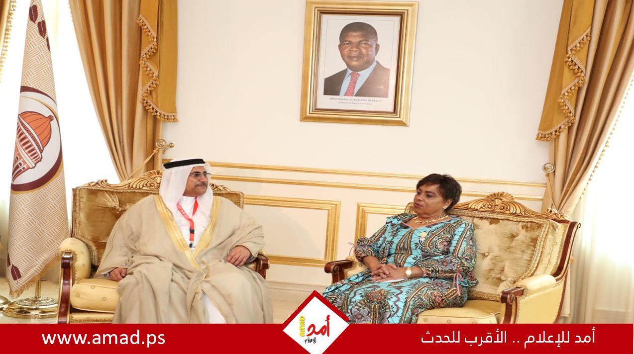 العسومي يقدم شكر البرلمان العربي لرئيس جمهورية أنجولا لمواقفه الداعمة للشعب الفلسطيني