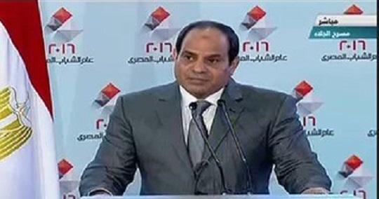 السيسي: القوات المسلحة ستضع حداً للإرهاب وسننفذ مشروعا عمرانيا يتكلف 100 مليار جنيه في سيناء
