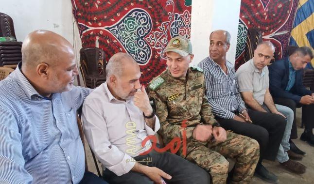 وفد من هيئة الأسرى بغزة يزور خيمة استقبال الأسير المحرر يوسف مسعود لتهنئته بالحرية بعد عشرون عام من الاعتقال