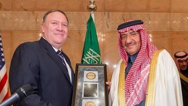 محمد بن نايف مع وزير الخارجية الأمريكي