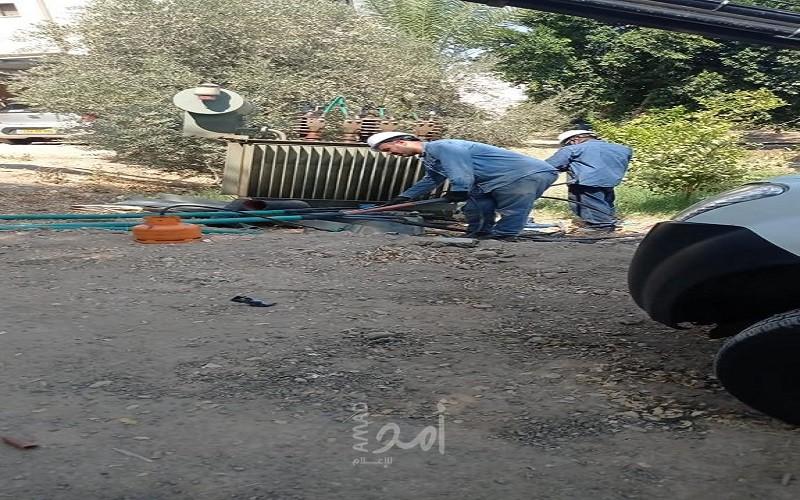 أنهت الإدارة المدنية مشروع زيادة التيار الكهربائي لقرية عين البيضا