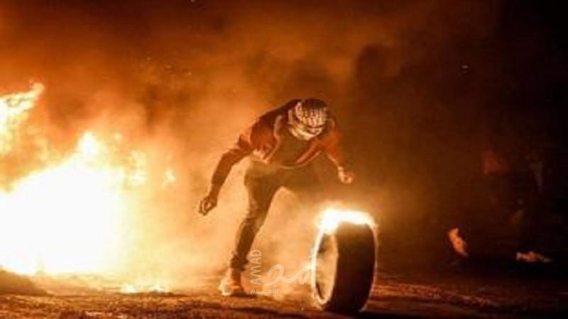 إصابات بالاختناق خلال مواجهات مع قوات الاحتلال في نعلين غرب رام الله