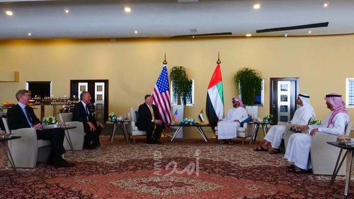 بومبيو: الإمارات وإسرائيل سيشكلان تحالفا لمنع إيران من تهديدنا
