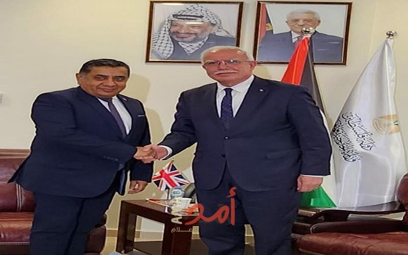 المالكي يلتقي وزير الدولة للشؤون الخارجية  البريطاني اللورد طارق أحمد