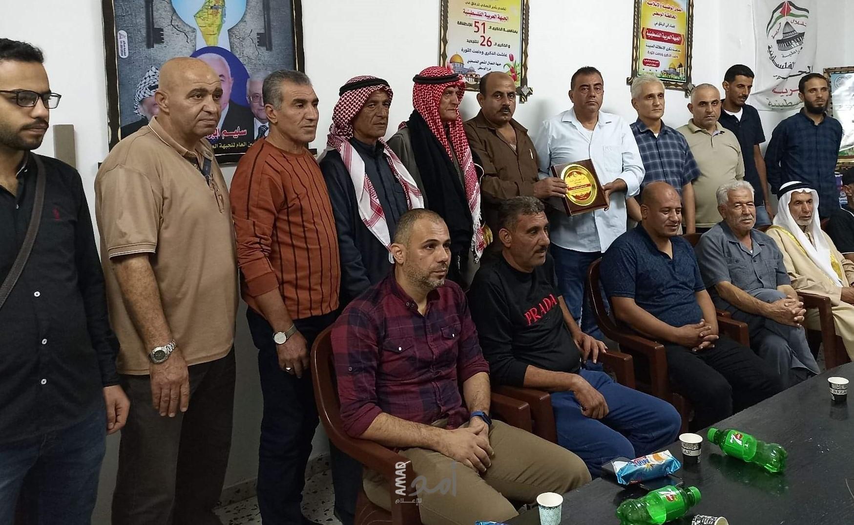 الجبهة الشعبية تهنئ العربية الفلسطينية بالوسطى  بانطلاقتها ال ٥٤