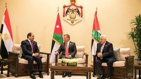 الرئاسة المصرية: القمة الثلاثية تأتي لتنسيق المواقف بشأن القضية الفلسطينية