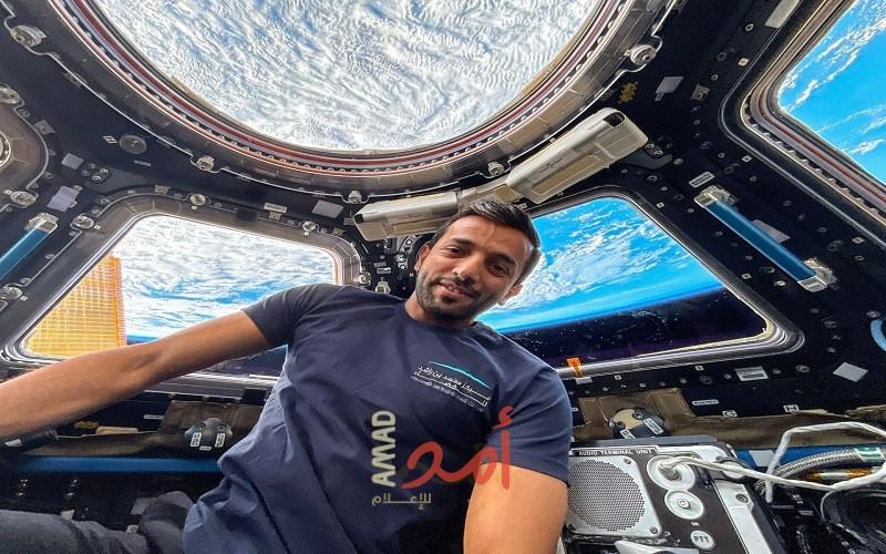رائد الفضاء الإماراتي سلطان النيادي يشارك عبر حسابه على "تويتر" صورا له من محطة الفضاء