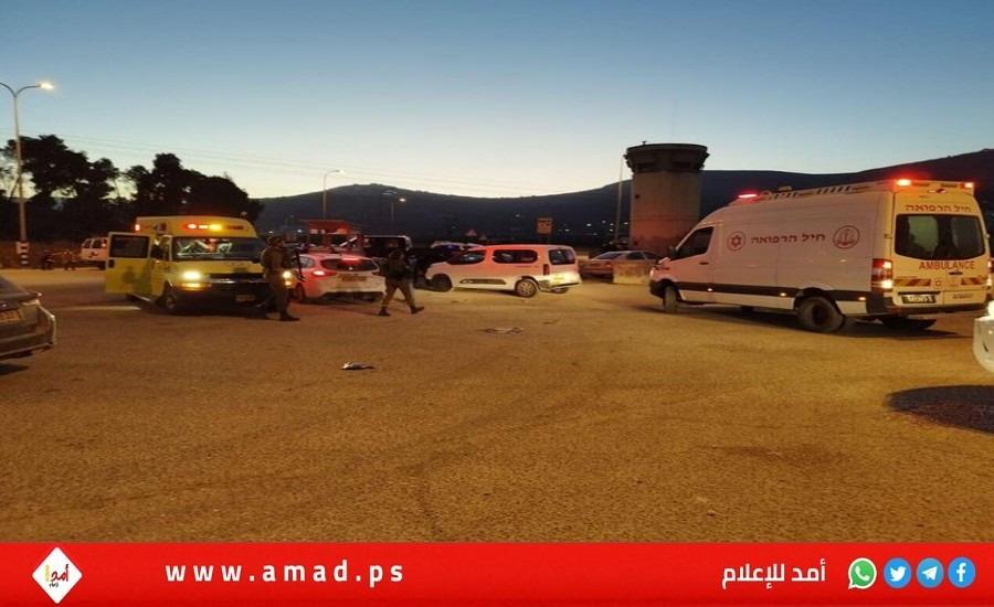 إصابة جندي من جيش الاحتلال خلال عملية اطلاق نار قرب بلدة عورتا جنوب نابلس - فيديو