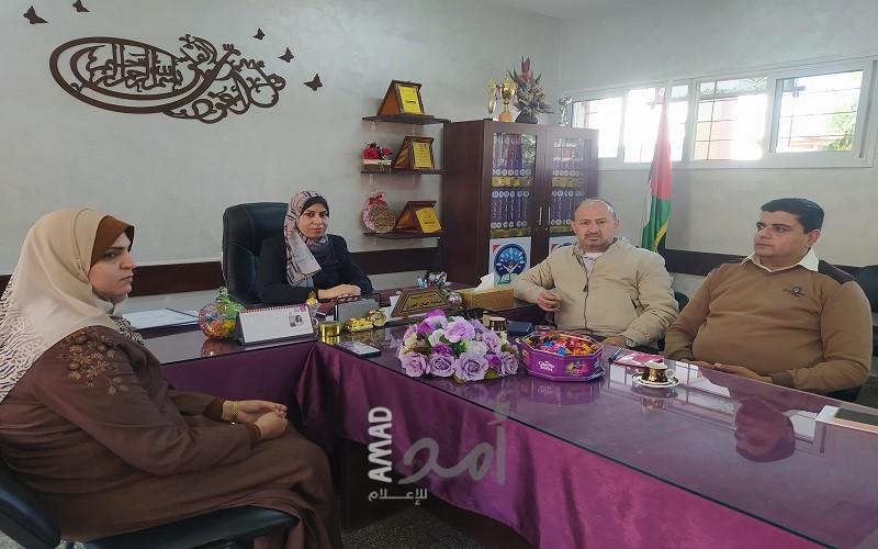الصوراني يزور مدرسة بشير الريس الثانوية للبنات لبحث التعاون المشترك