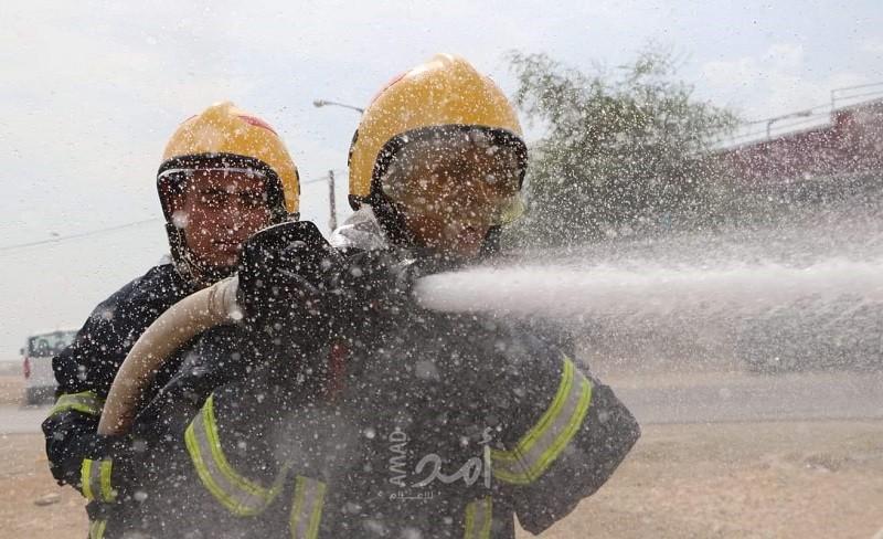 طواقم الدفاع المدني تتعامل مع (30) حادث ومهمة في الضفة والقدس