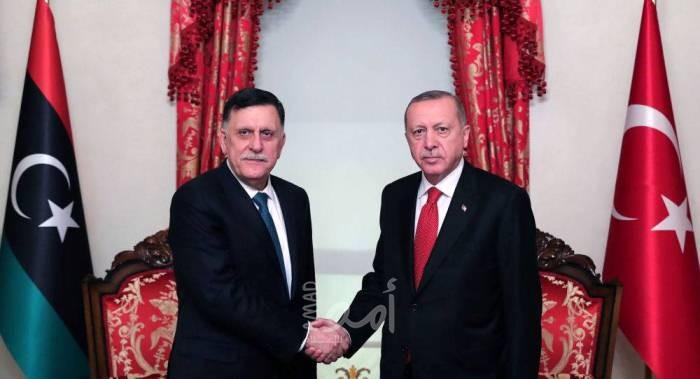 أردوغان يستقبل السراج في إسطنبول