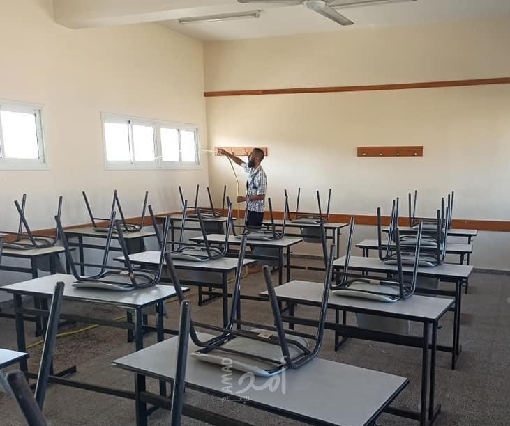 مدارس غزة تبدأ الدوام المدرسي بعد ايقاف لمدة 50 يوماً بسبب كورونا