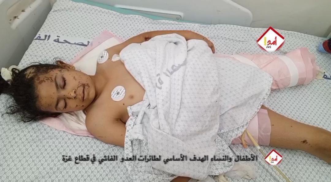 نساء وأطفال غزة.. الهدف الأول لطائرات العدو الفاشي في قطاع غزة- فيديو