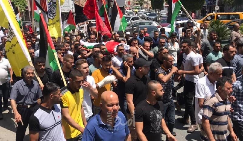 تشييع جثمان الشهيد "منتصر جوابرة" في جنين
