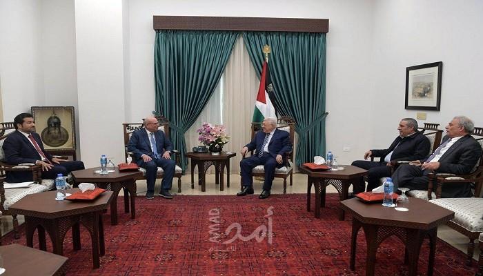 الرئيس عباس يستقبل السفير القطري محمد العمادي