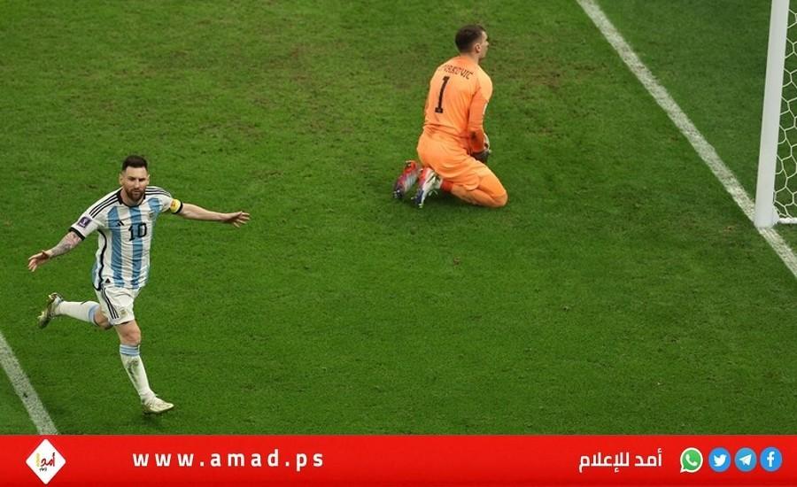 قاطرة ميسي تقود الأرجنتين بعدما سحقت كرواتيا الى نهائي كأس العالم فيديو وصور